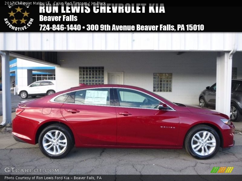 Cajun Red Tintcoat / Jet Black 2017 Chevrolet Malibu LT