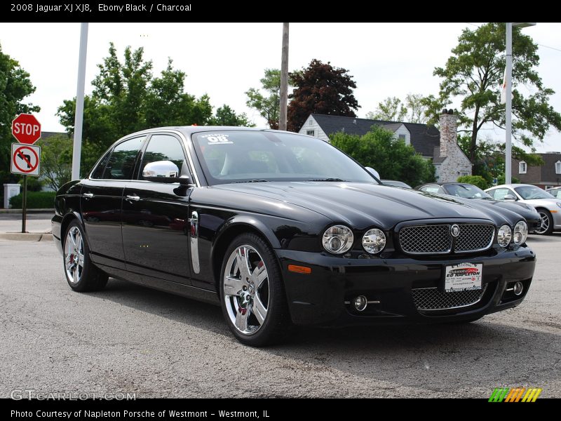 Ebony Black / Charcoal 2008 Jaguar XJ XJ8