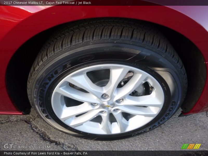 Cajun Red Tintcoat / Jet Black 2017 Chevrolet Malibu LT