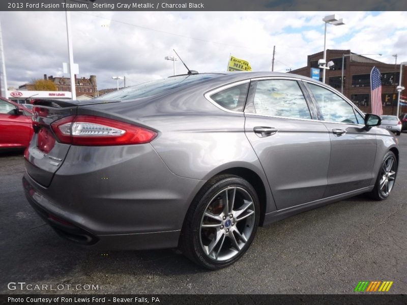 Sterling Gray Metallic / Charcoal Black 2013 Ford Fusion Titanium