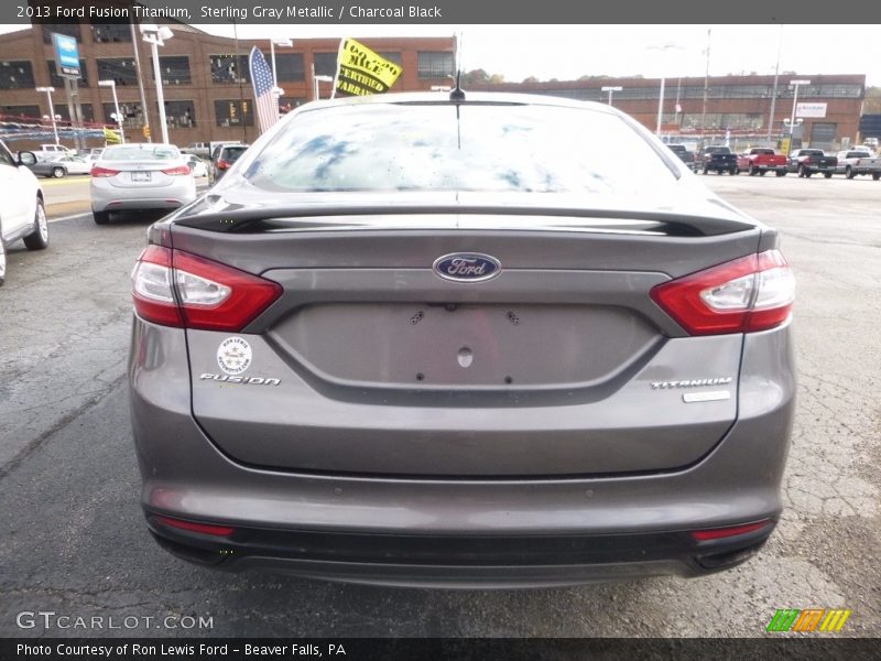 Sterling Gray Metallic / Charcoal Black 2013 Ford Fusion Titanium