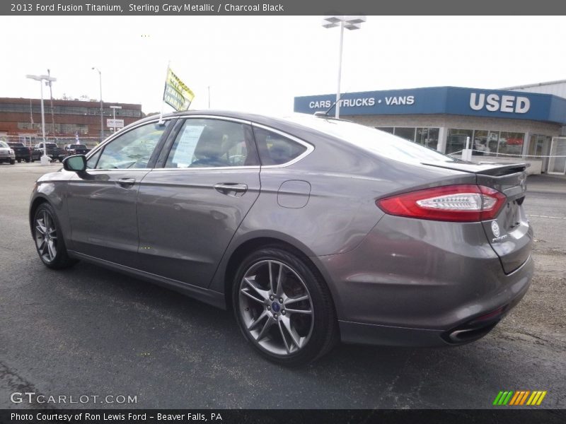 Sterling Gray Metallic / Charcoal Black 2013 Ford Fusion Titanium