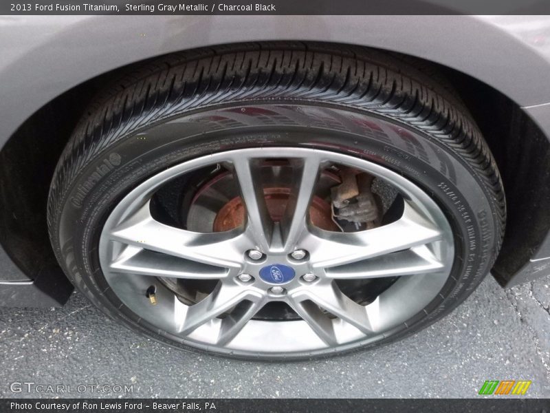 Sterling Gray Metallic / Charcoal Black 2013 Ford Fusion Titanium