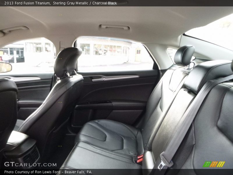Sterling Gray Metallic / Charcoal Black 2013 Ford Fusion Titanium