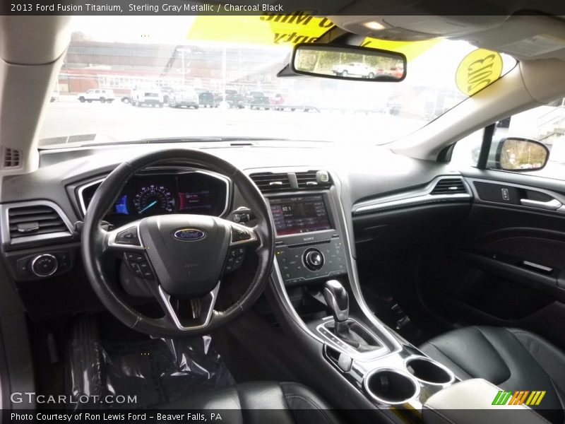 Sterling Gray Metallic / Charcoal Black 2013 Ford Fusion Titanium