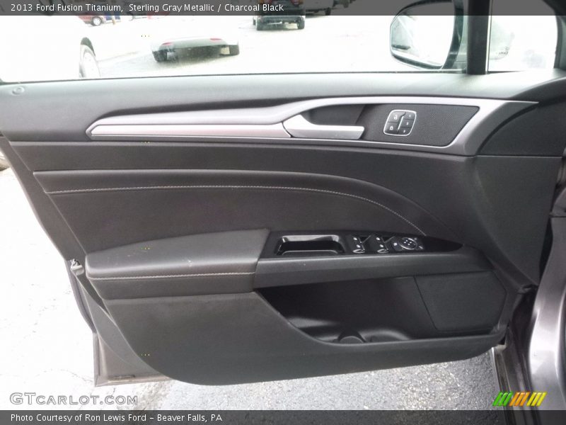 Sterling Gray Metallic / Charcoal Black 2013 Ford Fusion Titanium