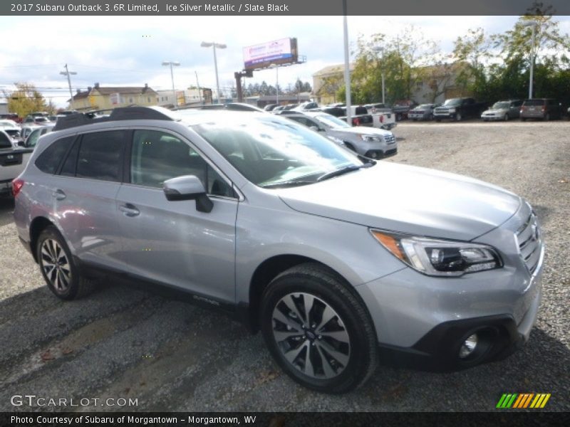 Ice Silver Metallic / Slate Black 2017 Subaru Outback 3.6R Limited