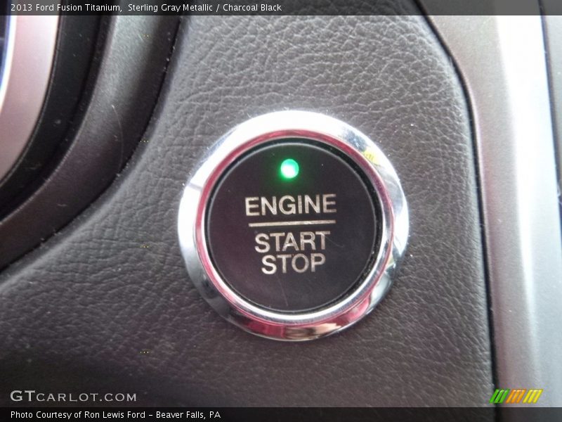 Sterling Gray Metallic / Charcoal Black 2013 Ford Fusion Titanium