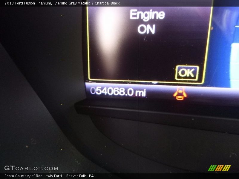 Sterling Gray Metallic / Charcoal Black 2013 Ford Fusion Titanium