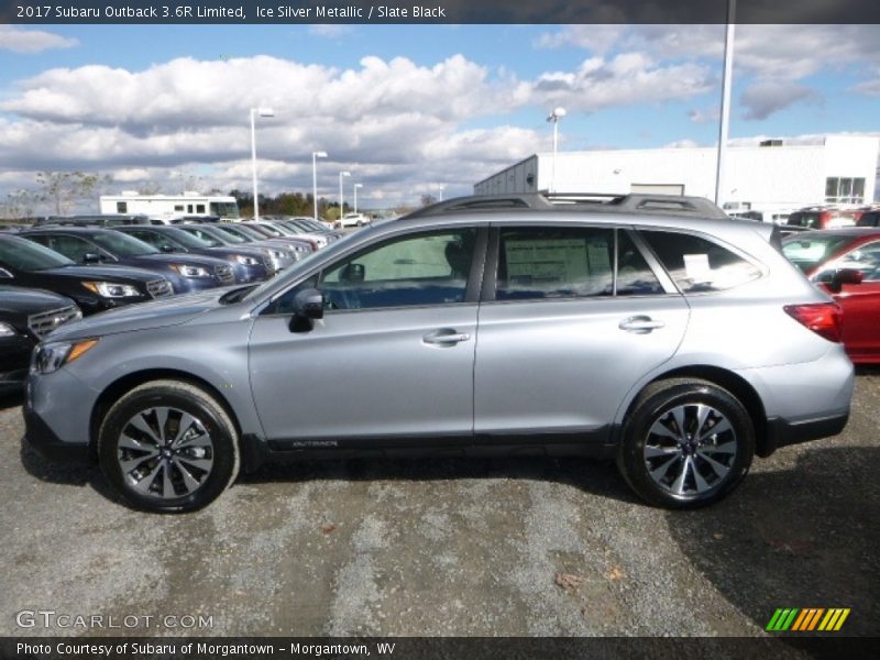 Ice Silver Metallic / Slate Black 2017 Subaru Outback 3.6R Limited