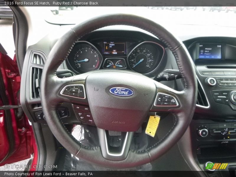 Ruby Red / Charcoal Black 2016 Ford Focus SE Hatch