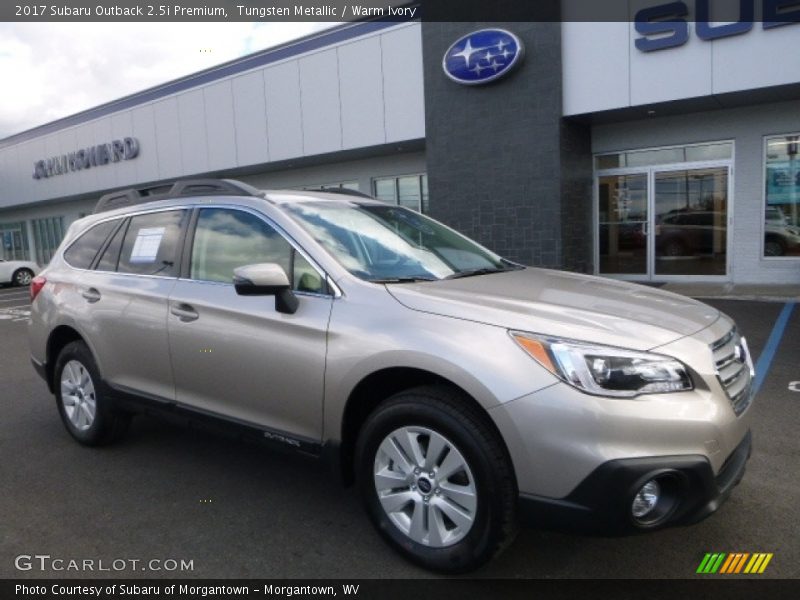 Tungsten Metallic / Warm Ivory 2017 Subaru Outback 2.5i Premium