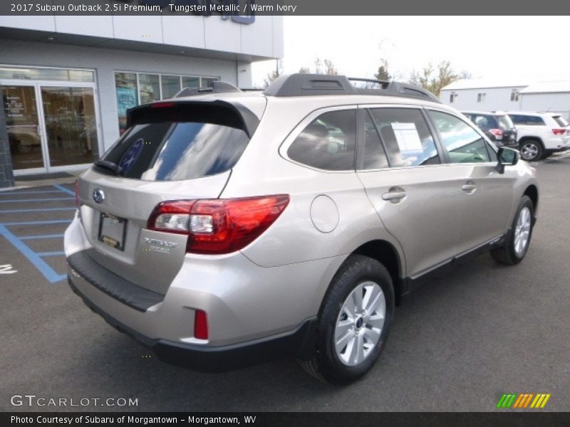 Tungsten Metallic / Warm Ivory 2017 Subaru Outback 2.5i Premium