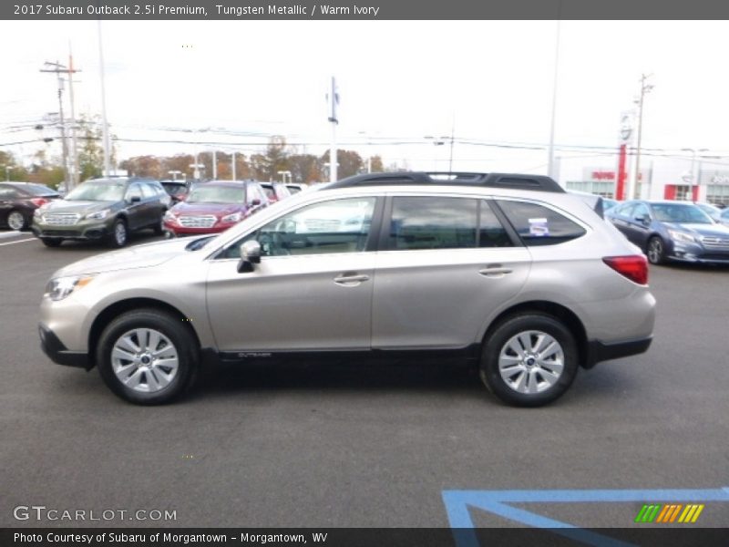 Tungsten Metallic / Warm Ivory 2017 Subaru Outback 2.5i Premium