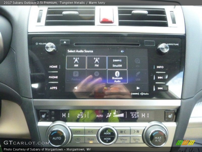Tungsten Metallic / Warm Ivory 2017 Subaru Outback 2.5i Premium