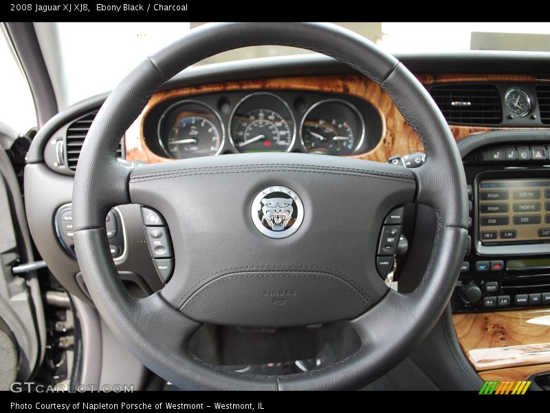 Ebony Black / Charcoal 2008 Jaguar XJ XJ8