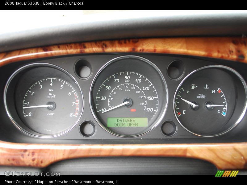 Ebony Black / Charcoal 2008 Jaguar XJ XJ8