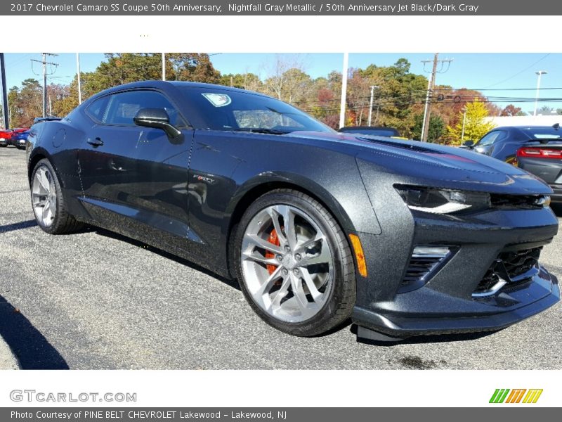 Nightfall Gray Metallic / 50th Anniversary Jet Black/Dark Gray 2017 Chevrolet Camaro SS Coupe 50th Anniversary