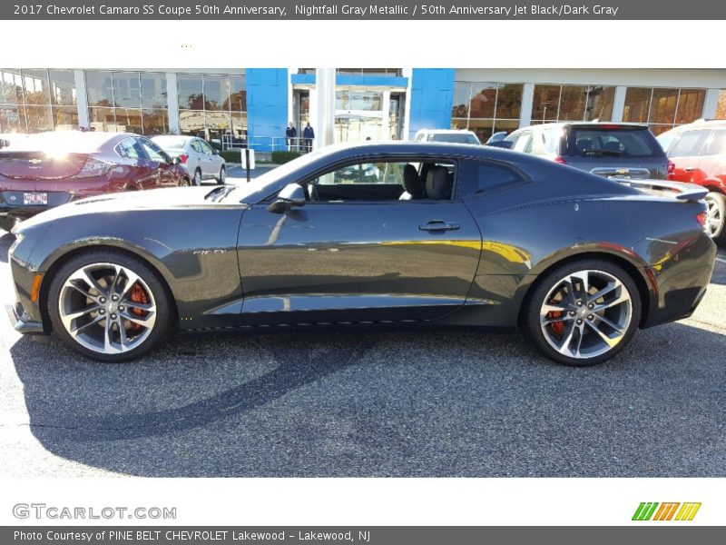 Nightfall Gray Metallic / 50th Anniversary Jet Black/Dark Gray 2017 Chevrolet Camaro SS Coupe 50th Anniversary