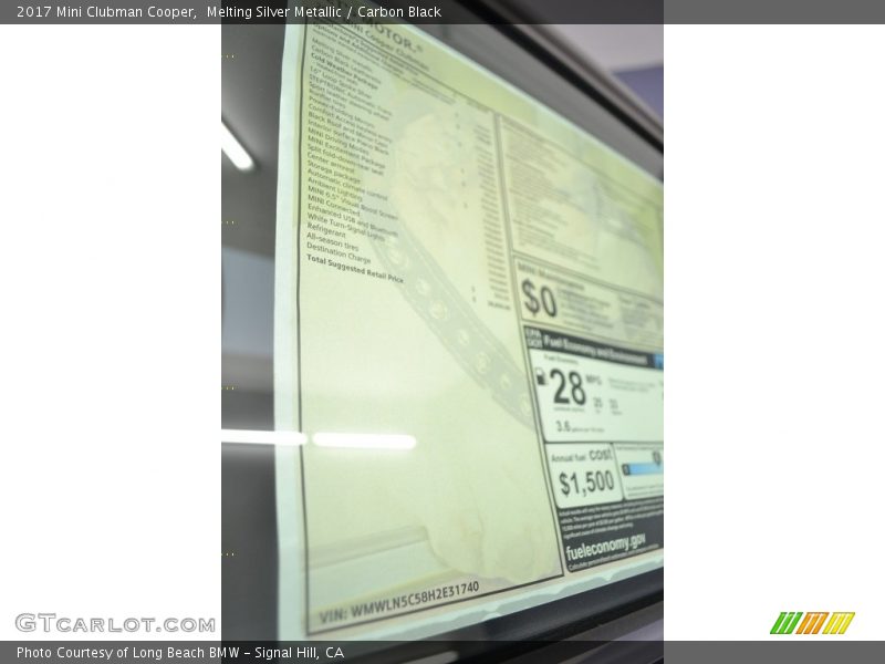 Melting Silver Metallic / Carbon Black 2017 Mini Clubman Cooper