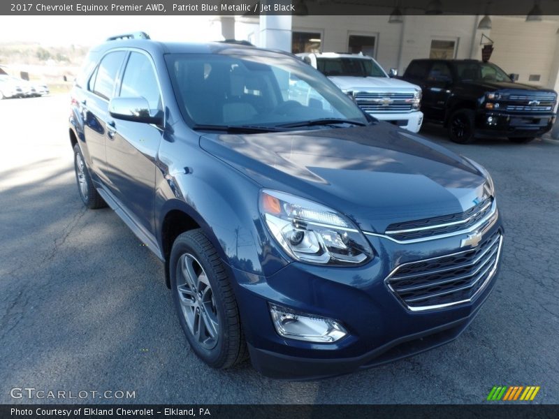 Patriot Blue Metallic / Jet Black 2017 Chevrolet Equinox Premier AWD