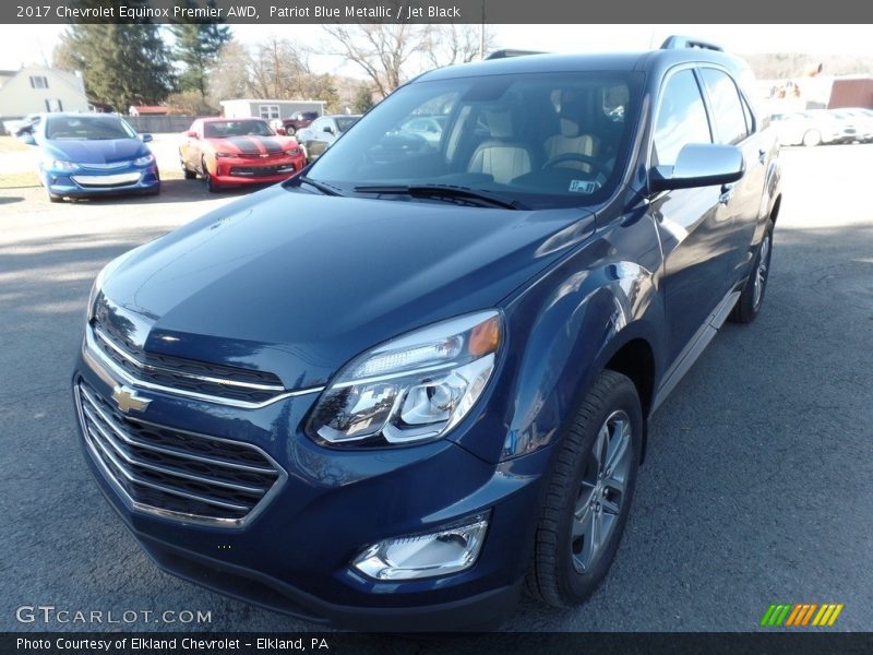 Patriot Blue Metallic / Jet Black 2017 Chevrolet Equinox Premier AWD