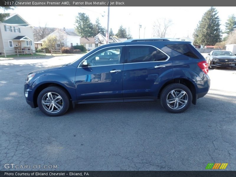 Patriot Blue Metallic / Jet Black 2017 Chevrolet Equinox Premier AWD