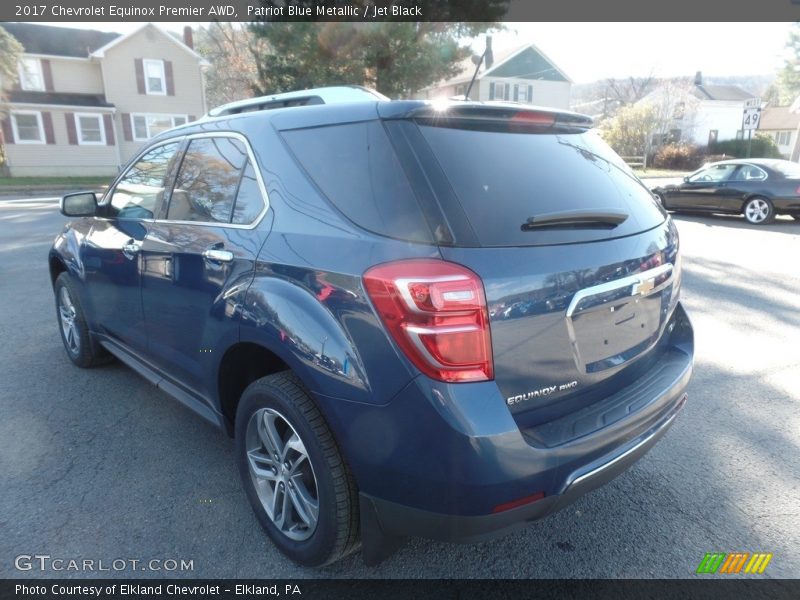 Patriot Blue Metallic / Jet Black 2017 Chevrolet Equinox Premier AWD