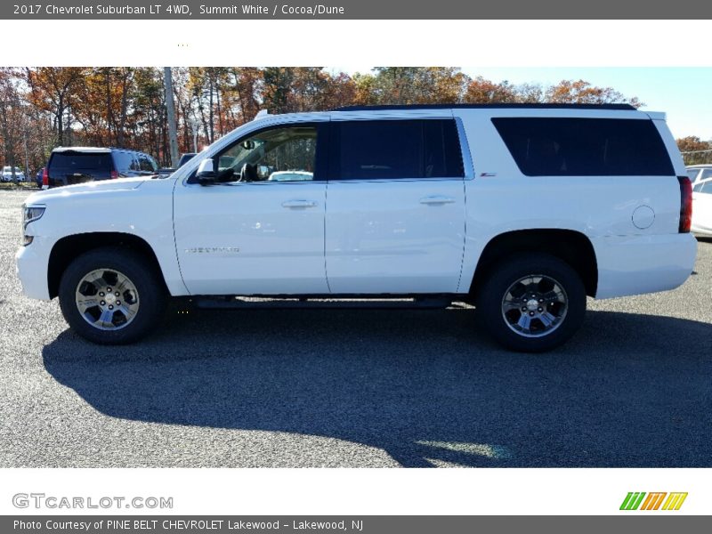 Summit White / Cocoa/Dune 2017 Chevrolet Suburban LT 4WD