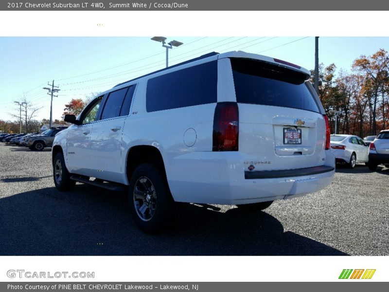 Summit White / Cocoa/Dune 2017 Chevrolet Suburban LT 4WD