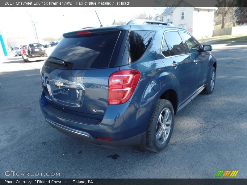 Patriot Blue Metallic / Jet Black 2017 Chevrolet Equinox Premier AWD