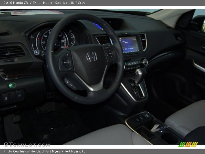 Modern Steel Metallic / Gray 2016 Honda CR-V EX-L