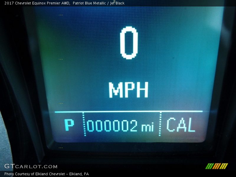 Patriot Blue Metallic / Jet Black 2017 Chevrolet Equinox Premier AWD