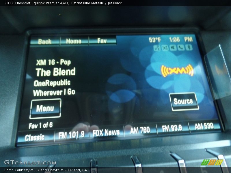 Patriot Blue Metallic / Jet Black 2017 Chevrolet Equinox Premier AWD