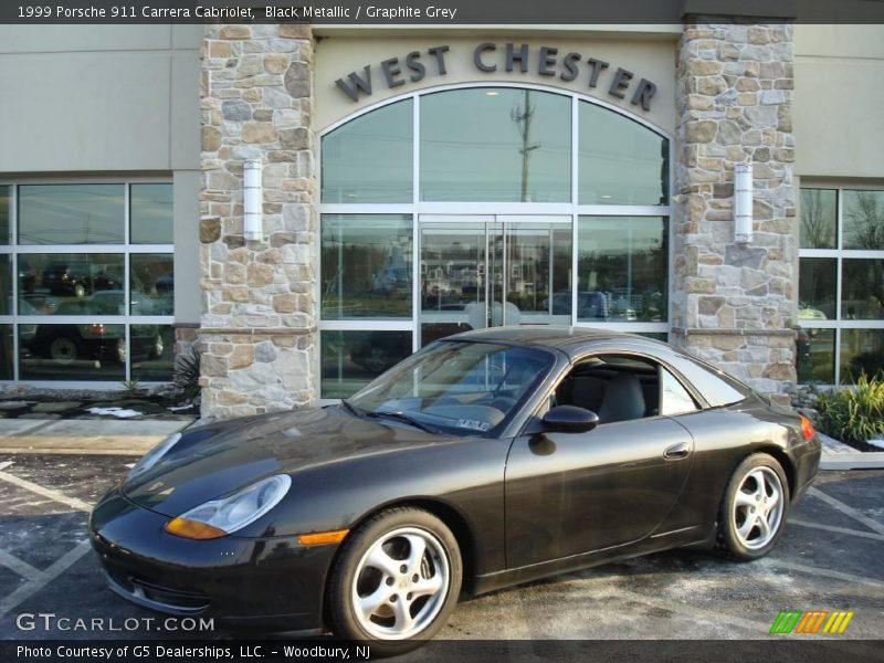 Black Metallic / Graphite Grey 1999 Porsche 911 Carrera Cabriolet