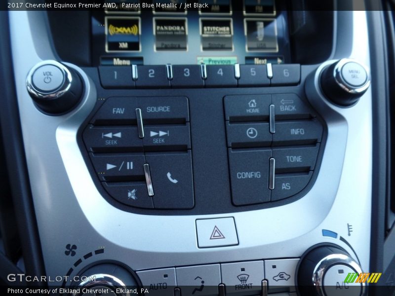 Patriot Blue Metallic / Jet Black 2017 Chevrolet Equinox Premier AWD