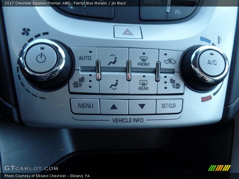 Patriot Blue Metallic / Jet Black 2017 Chevrolet Equinox Premier AWD