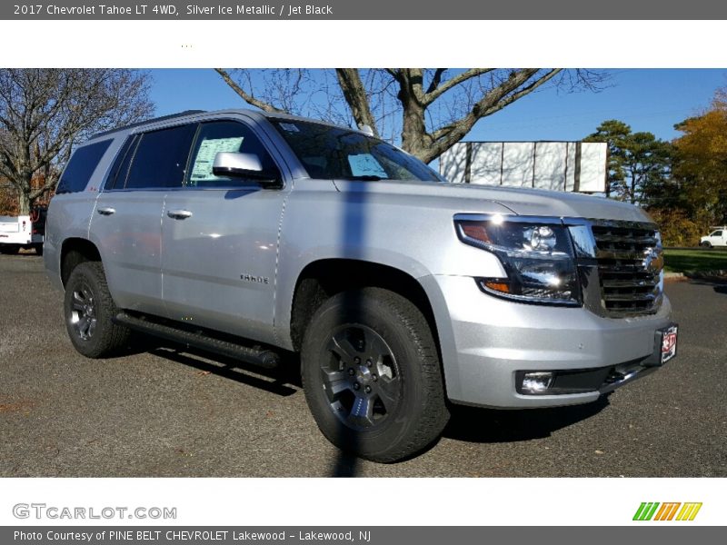 Silver Ice Metallic / Jet Black 2017 Chevrolet Tahoe LT 4WD