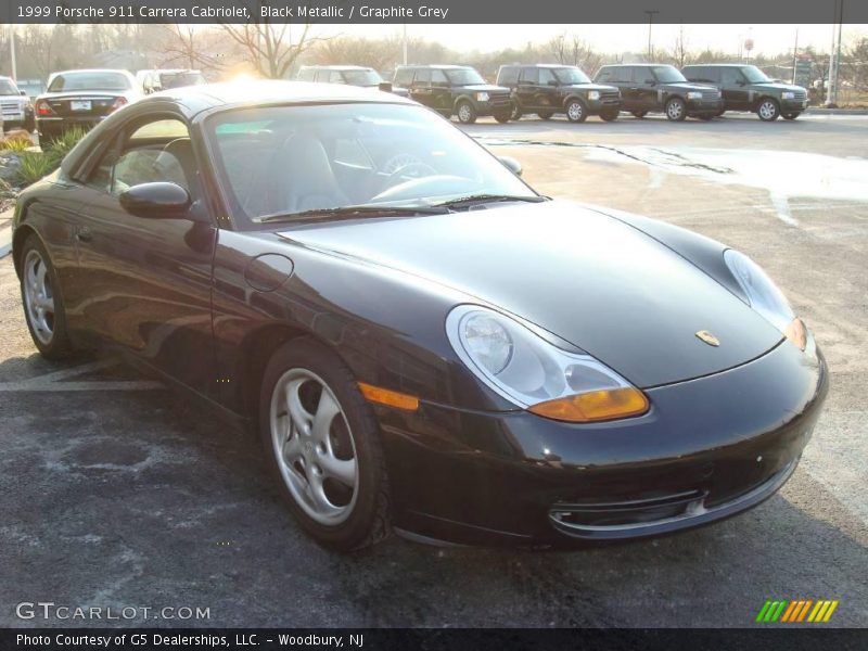 Black Metallic / Graphite Grey 1999 Porsche 911 Carrera Cabriolet