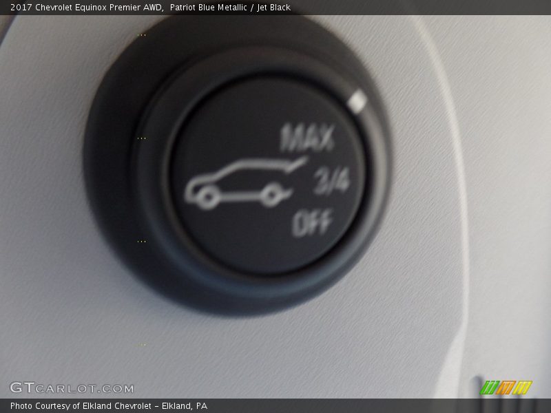Patriot Blue Metallic / Jet Black 2017 Chevrolet Equinox Premier AWD