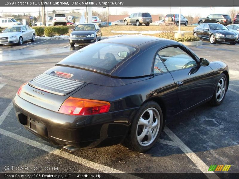 Black Metallic / Graphite Grey 1999 Porsche 911 Carrera Cabriolet