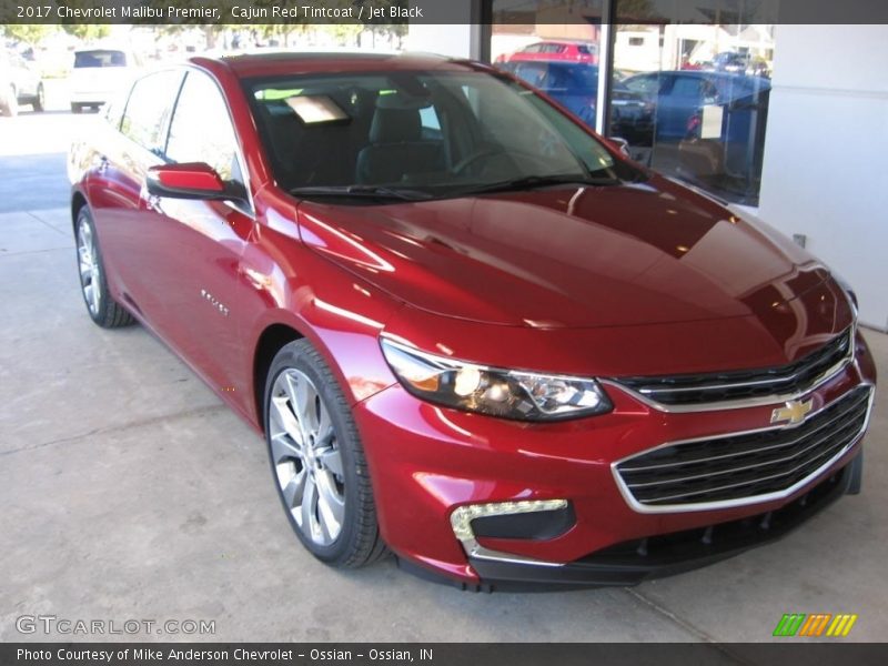 Cajun Red Tintcoat / Jet Black 2017 Chevrolet Malibu Premier