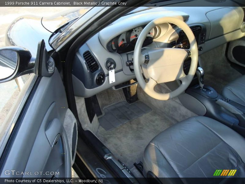 Black Metallic / Graphite Grey 1999 Porsche 911 Carrera Cabriolet