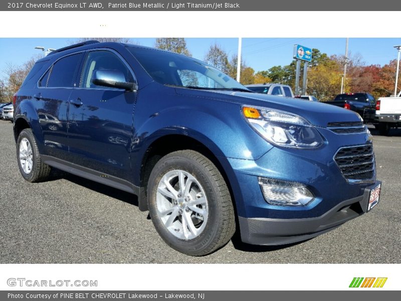 Patriot Blue Metallic / Light Titanium/Jet Black 2017 Chevrolet Equinox LT AWD
