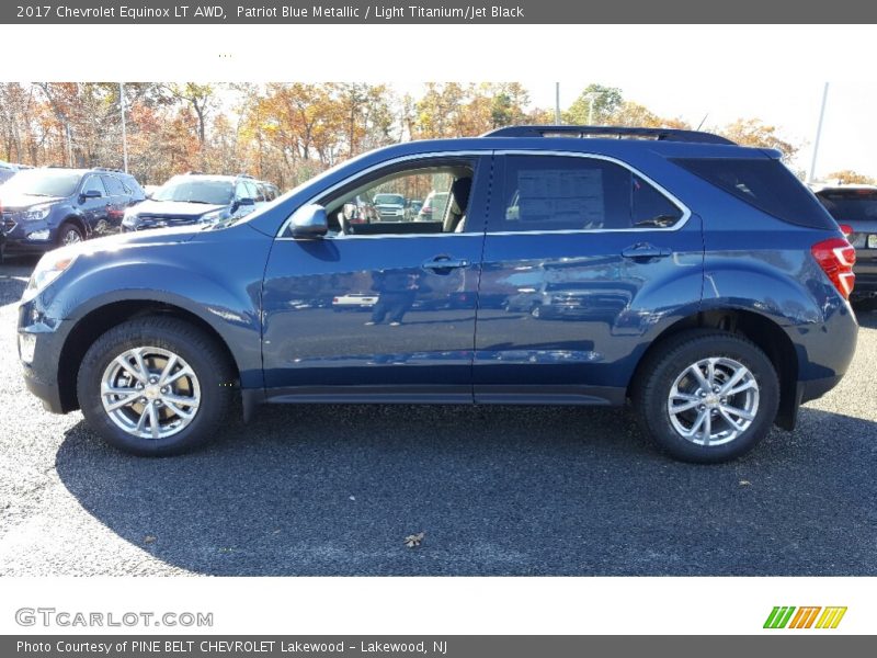 Patriot Blue Metallic / Light Titanium/Jet Black 2017 Chevrolet Equinox LT AWD