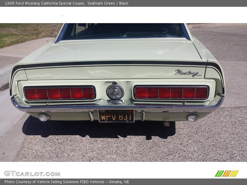 Seafoam Green / Black 1968 Ford Mustang California Special Coupe