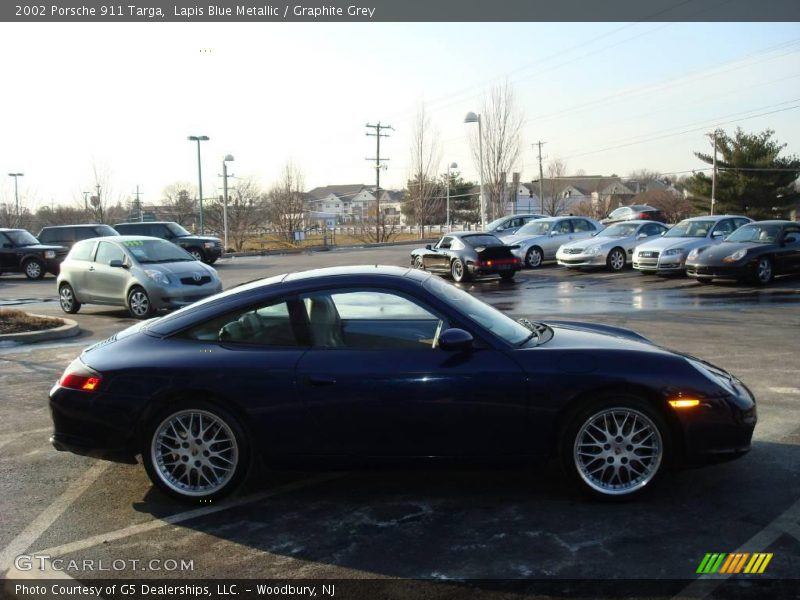 Lapis Blue Metallic / Graphite Grey 2002 Porsche 911 Targa