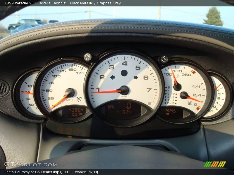 Black Metallic / Graphite Grey 1999 Porsche 911 Carrera Cabriolet