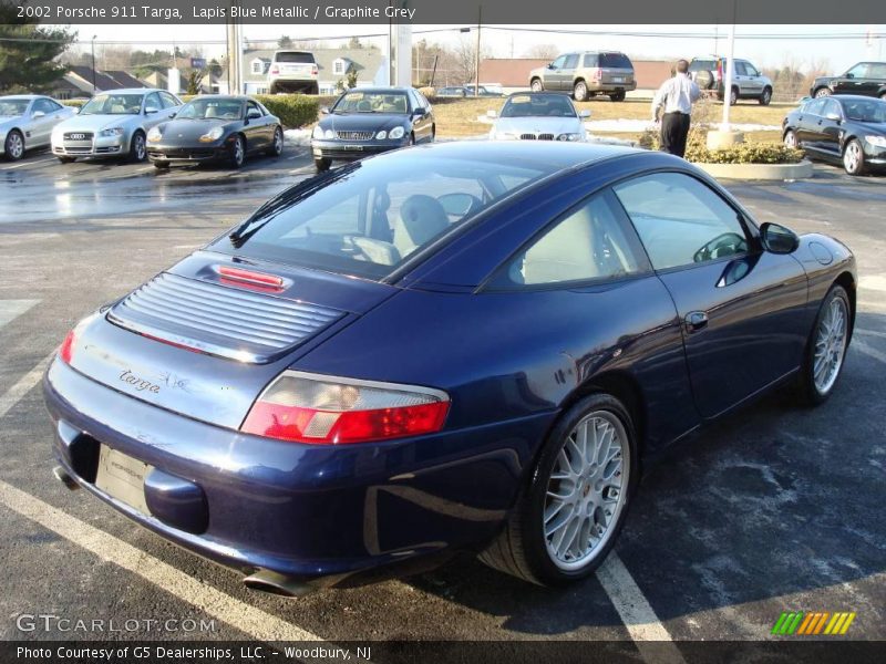 Lapis Blue Metallic / Graphite Grey 2002 Porsche 911 Targa