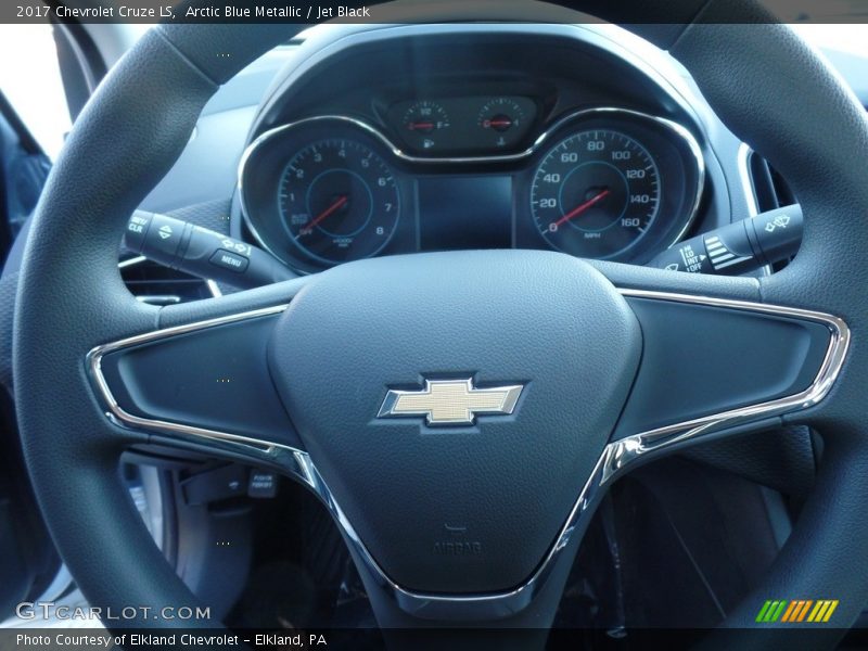 Arctic Blue Metallic / Jet Black 2017 Chevrolet Cruze LS